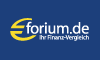 Logo forium.de, negativ